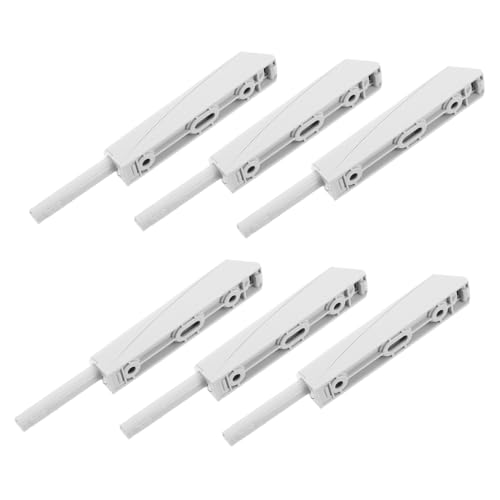 ARTSEWPLY 6 Stück Teiliges Push To Open für Schränke und Kleiderschränke Unsichtbarer Federbelasteter mit Magnet Langlebiger Robuster Rebounder für Möbel ohne Griff Mittelgroß von ARTSEWPLY