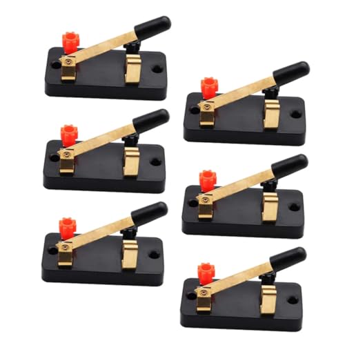 ARTSEWPLY 6 Stück Teiliges Spst Einpoliges Laborschalter Stabiles Messerkontakt design Sicherer Schraubanschluss für Physik schulversuche und Elektrische Schaltkreise Geeignet für Schüler ARTSEWPLY 6 Stück Teiliges Spst Einpoliges Laborschalter Stabiles Messerkontakt design Sicherer Schraubanschluss für Physik schulversuche und Elektrische Schaltkreise Geeignet für Schüler von ARTSEWPLY