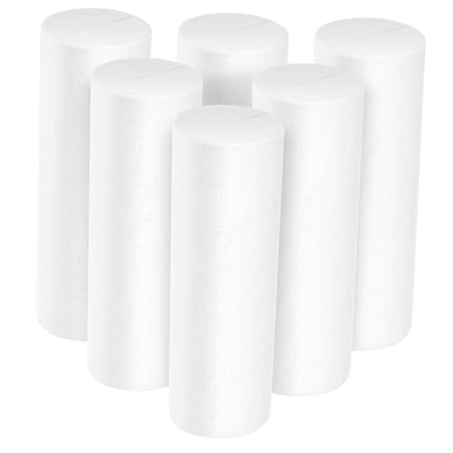 ARTSEWPLY 6 Stück Teiliges Styropor Schaumzylinder Leicht Dekorativ zum Bemalen Basteln Weihnachtsdekoration DIY Zylinder Ornamente für Winter und Festtagsfeiern ARTSEWPLY 6 Stück Teiliges Styropor Schaumzylinder Leicht Dekorativ zum Bemalen Basteln Weihnachtsdekoration DIY Zylinder Ornamente für Winter und Festtagsfeiern von ARTSEWPLY