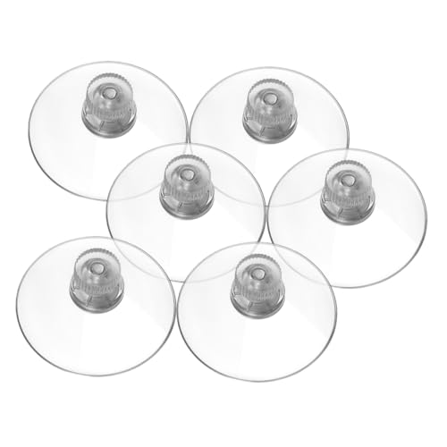 ARTSEWPLY 6 Stück Teiliges Transparente Starke Pvc saugnäpfe mit Schraubmutter Wasserdichte Saugnapf pads für Fenster Spiegel Fliesen Geeignet für Küche Bad Schlafzimmer Stabile Aufhängung von ARTSEWPLY