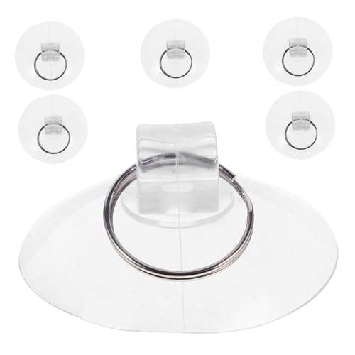 ARTSEWPLY 6 Stück Transparente Saugnäpfe mit Metallring Fester Halt durch Gummi Vielseitige Haken für Schlüssel Dekorationen Handtücher in Bad Küche Büro Modernes Design Leicht zu Reinigen ARTSEWPLY 6 Stück Transparente Saugnäpfe mit Metallring Fester Halt durch Gummi Vielseitige Haken für Schlüssel Dekorationen Handtücher in Bad Küche Büro Modernes Design Leicht zu Reinigen von ARTSEWPLY