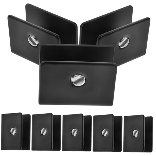 ARTSEWPLY 8 Stück Edelstahl Glasklemme Mittelgroß Glasregal Halterung Spiegelhalter Sicherer Halt Vielseitig für Glasplatten Fliesen Einfach Montage Schwarz ARTSEWPLY 8 Stück Edelstahl Glasklemme Mittelgroß Glasregal Halterung Spiegelhalter Sicherer Halt Vielseitig für Glasplatten Fliesen Einfach Montage Schwarz von ARTSEWPLY