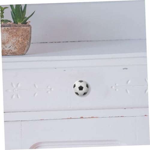 ARTSEWPLY 8 Stück Kinderzimmer Möbelknöpfe Teiliges Fußball Design Stoßfeste Schrankgriffe Sichere Schubladengriffe für Kleiderschrank Kreative Kabinettknöpfe für Ordnung und Schutz von ARTSEWPLY