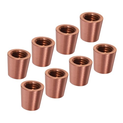 ARTSEWPLY 8 Stück Teiliges Messing Füße für Holzdisplaybrett Kegelrunde Mini-möbelfüße aus Massivem Messing rutschfeste Unterlagen für Schmuckboxen Tabletts Tische und Sofas von ARTSEWPLY