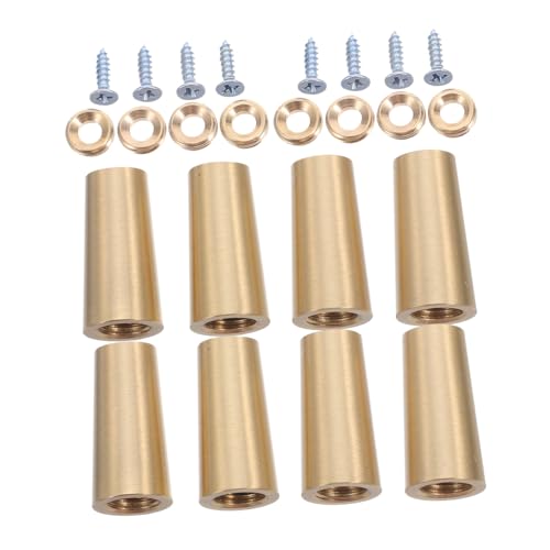 ARTSEWPLY 8 Stück Teiliges Messing Möbelbeine Stilvolle Robuste-Messing Füße für Holztabletts Schmuckkästen Möbel und Sofas Langlebige und Pflegeleichte Display-Riser von ARTSEWPLY