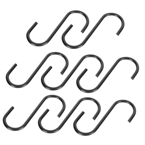 ARTSEWPLY 8 Stück Teiliges S haken Schwarzem Robustem Eisen mit Rutschfestem Design Schwere Hängehaken für Küche Bad Balkon und Aufbewahrung zum Einhängen an Stangen und Gitterwänden ARTSEWPLY 8 Stück Teiliges S haken Schwarzem Robustem Eisen mit Rutschfestem Design Schwere Hängehaken für Küche Bad Balkon und Aufbewahrung zum Einhängen an Stangen und Gitterwänden von ARTSEWPLY