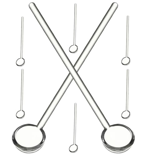 ARTSEWPLY 8 Stück Teiliges Transparente Glaslöffel Ergonomisch Geformt Kleine Kaffeelöffel für Tee Dessert und Eis Hitzebeständig Fein Verarbeitet für Haushalt und Geschenk von ARTSEWPLY