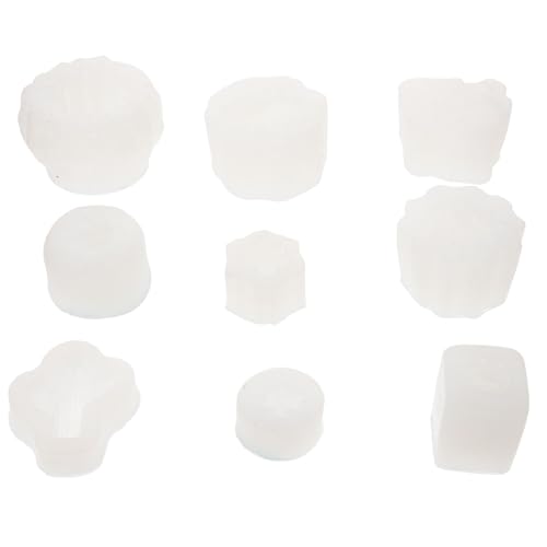 ARTSEWPLY 9 Stück Teiliges Sukkulenten silikonform Dickwandige Robuste Gießformen Relief für Kerzen Seifen und Epoxidharz Flacher Boden für Stabilen Stand Kompakt und Platzsparend DIY von ARTSEWPLY