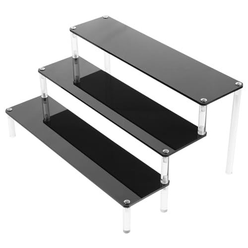 ARTSEWPLY Acryl Display Regal Schwarz Stabiles Organizer Regal mit Hoher Tragkraft Vielseitig für Küche Bad Bastelbedarf Dessert Produktausstellung Tischplatte Geeignet ARTSEWPLY Acryl Display Regal Schwarz Stabiles Organizer Regal mit Hoher Tragkraft Vielseitig für Küche Bad Bastelbedarf Dessert Produktausstellung Tischplatte Geeignet von ARTSEWPLY