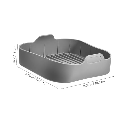 ARTSEWPLY Airfryer Backblech Quadratisch Wiederverwendbar Hitzebeständig Bpa Frei Food Grade Einlage für Heißluftfritteuse und Mikrowelle zum Sauberen Fettfreien Garen von ARTSEWPLY