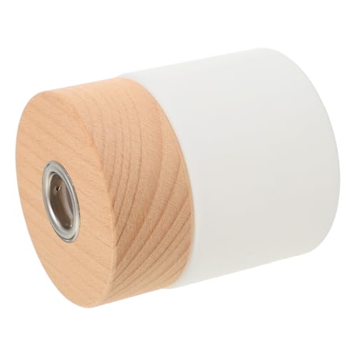 ARTSEWPLY Aromatherapie Diffusor Flasche Mattweiß mit Holzdeckel Dickes Glas mit Rutschfestem Boden Vielseitige Duftöl Aufbewahrung für Zuhause Dekorative Ätherische Öl Behälter für von ARTSEWPLY