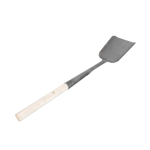 ARTSEWPLY Ascheschaufel mit Langem Holzgriff Leichte wasserdichte Feuer Gartenschaufel aus Robustem Eisen Praktische Kamin BBQ Schaufel für Küche Garten und Partys Vielseitiges von ARTSEWPLY
