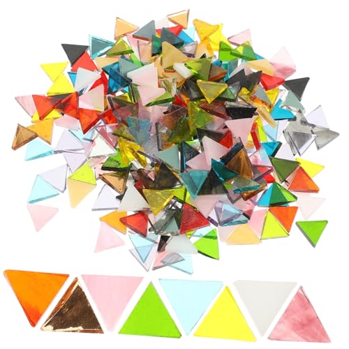 ARTSEWPLY Bunte Glas Mosaikfliesen Dreieckige Bruchstücke für DIY Heimdeko Garten Bastelprojekte Wetterfest Frostbeständig Robust Vielfältige Farbvielfalt ARTSEWPLY Bunte Glas Mosaikfliesen Dreieckige Bruchstücke für DIY Heimdeko Garten Bastelprojekte Wetterfest Frostbeständig Robust Vielfältige Farbvielfalt von ARTSEWPLY