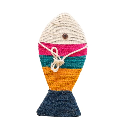 ARTSEWPLY Bunte Sisal Kratzmatte für Katzen Robustes Kratzbrett Katzen Spielmatte zum Krallen Schärfen Fördert Kratzinstinkt Schützt Möbel und Teppiche von ARTSEWPLY