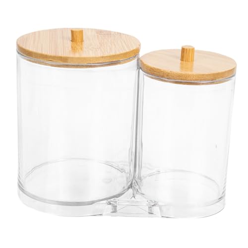 ARTSEWPLY Cotton Pad Aufbewahrungsbox mit Holzdeckel Stapelbar Kompakt und Platzsparend Robustes Material für Wattepads und Wattestäbchen im Badezimmer und Schminktisch ARTSEWPLY Cotton Pad Aufbewahrungsbox mit Holzdeckel Stapelbar Kompakt und Platzsparend Robustes Material für Wattepads und Wattestäbchen im Badezimmer und Schminktisch von ARTSEWPLY