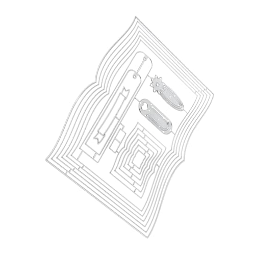 ARTSEWPLY DIY Stanzschablone Buchrand Stanzform aus Robustem Karbonstahl Leichtes Kompaktes Schneidewerkzeug für Scrapbooking Bastelprojekte Rostfrei Einfach zu Bedienen und Langlebig von ARTSEWPLY