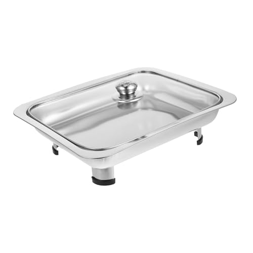 ARTSEWPLY Edelstahl Buffet Servierplatte Rechteckig mit Deckel Langlebiges Rostfreies Büffet Tablett für Party Catering Kantine Leicht zu Reinigen Glänzend Poliert Vielseitig Einsetzbar ARTSEWPLY Edelstahl Buffet Servierplatte Rechteckig mit Deckel Langlebiges Rostfreies Büffet Tablett für Party Catering Kantine Leicht zu Reinigen Glänzend Poliert Vielseitig Einsetzbar von ARTSEWPLY