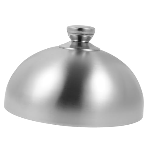 ARTSEWPLY Edelstahl Food Dome Abdeckhaube Glänzend Fettabweisender Schutzdeckel für Steak und Teppanyaki Vielseitig Einsetzbar für Grill Barbecue und Restaurantküche von ARTSEWPLY