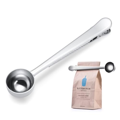 ARTSEWPLY Edelstahl Kaffeelöffel mit Clip Messlöffel und Dichtclips mit Baumwolltasche Inklusive Weicher Beechholz reinigungsbürste für Kaffee Tee und Zucker Praktische Aufbewahrung ARTSEWPLY Edelstahl Kaffeelöffel mit Clip Messlöffel und Dichtclips mit Baumwolltasche Inklusive Weicher Beechholz reinigungsbürste für Kaffee Tee und Zucker Praktische Aufbewahrung von ARTSEWPLY
