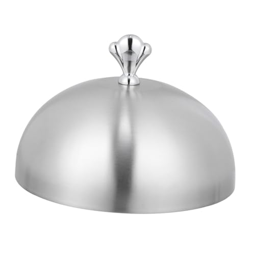 ARTSEWPLY Edelstahl Öl Spritzschutz Abdeckhaube mit Rundem Griff Praktischer Lebensmittel und Steakdeckel für Haushalt Geeignet für Grill Picknick Party und Camping von ARTSEWPLY