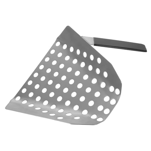 ARTSEWPLY Edelstahl Pommes Frites Schaufel mit Sieb Löchern Multifunktionale Lebensmittelschaufel für French Fries Popcorn und Snacks Leichter Küchenhelfer für Bar Restaurant und Haushalt von ARTSEWPLY