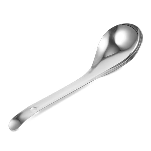 ARTSEWPLY Edelstahl Reislöffel mit Langem Griff Robuster Großer Servierlöffel Glatte Oberfläche Spülmaschinenfest Elegantes Schlichtes Design für Küche und Esstisch ARTSEWPLY Edelstahl Reislöffel mit Langem Griff Robuster Großer Servierlöffel Glatte Oberfläche Spülmaschinenfest Elegantes Schlichtes Design für Küche und Esstisch von ARTSEWPLY
