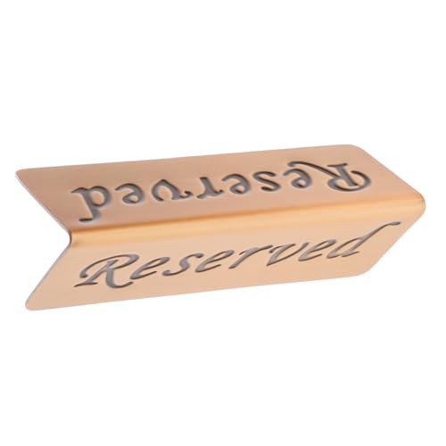 ARTSEWPLY Edelstahl Reserviert Tischschild Kupferfarben Langlebiges Reserviert schild für Restaurant und Konferenzraum Installieren Elegantes Tischkärtchen für Sitzplatzreservierung ARTSEWPLY Edelstahl Reserviert Tischschild Kupferfarben Langlebiges Reserviert schild für Restaurant und Konferenzraum Installieren Elegantes Tischkärtchen für Sitzplatzreservierung von ARTSEWPLY