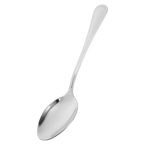 ARTSEWPLY Edelstahl Servierlöffel Rostfrei Groß Glatt Poliert Langlebig für Gastronomie und Haushalt zum Portionieren und Servieren von Suppe und Speisen von ARTSEWPLY