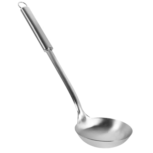 ARTSEWPLY Edelstahl Suppenkelle Lang Verschleißfest Ergonomischer Schöpflöffel für Suppen Eintöpfe Hot Pot Küchenutensil mit Langem Griff Hitzebeständig Komfortabel zu Halten Vielseitig von ARTSEWPLY