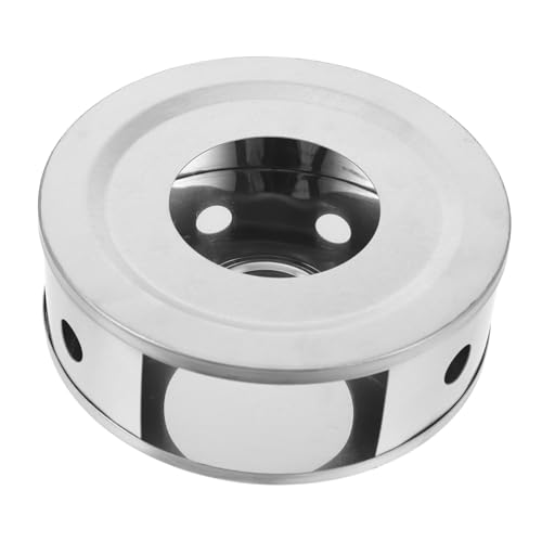 ARTSEWPLY Edelstahl Teewärmer Stövchen mit Kerzenhalter Rutschfester Sockel Langlebiger Teekannenwärmer für Zuhause Büro und Teeservice zum Warmhalten von Tee und Kaffee von ARTSEWPLY