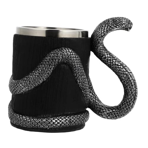 ARTSEWPLY Edelstahl Trinkbecher mit Rostfreiem Innenliner Leichter Haushaltsbecher für Wasser und Getränke Langlebiger Soda Water Mug in Silber Schwarz Kunstvolles Design für Büro und ARTSEWPLY Edelstahl Trinkbecher mit Rostfreiem Innenliner Leichter Haushaltsbecher für Wasser und Getränke Langlebiger Soda Water Mug in Silber Schwarz Kunstvolles Design für Büro und von ARTSEWPLY