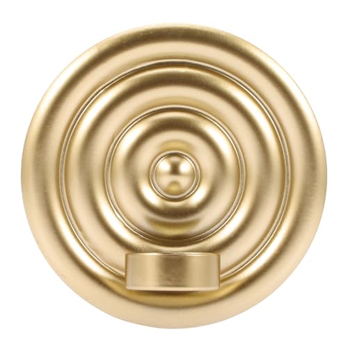 ARTSEWPLY Eleganter Wandkerzenhalter aus Hochwertigem Metall Goldfarbene Runde Platte Dekorativer Wandkerzenständer für Zuhause Vielseitig als Party Wohnaccessoire Stilvolle Wanddekoration ARTSEWPLY Eleganter Wandkerzenhalter aus Hochwertigem Metall Goldfarbene Runde Platte Dekorativer Wandkerzenständer für Zuhause Vielseitig als Party Wohnaccessoire Stilvolle Wanddekoration von ARTSEWPLY