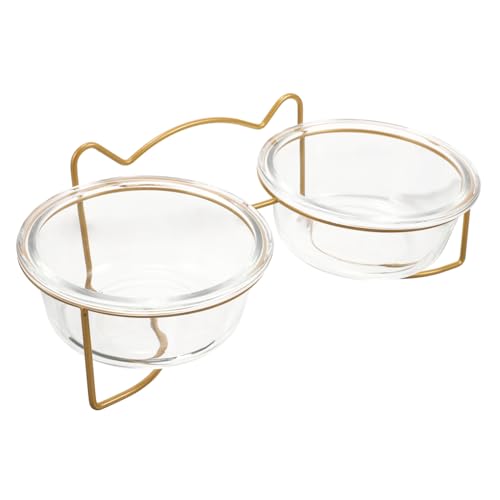 ARTSEWPLY Erhöhter Katzenfutternapf mit Stabilem Metallgestell Geneigte Doppelschale aus Glas Abnehmbar Leicht zu Reinigen Entlastet Nacken für Kätzchen und Welpen Weiß Lackiert ARTSEWPLY Erhöhter Katzenfutternapf mit Stabilem Metallgestell Geneigte Doppelschale aus Glas Abnehmbar Leicht zu Reinigen Entlastet Nacken für Kätzchen und Welpen Weiß Lackiert von ARTSEWPLY