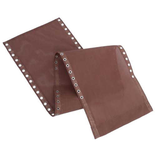 ARTSEWPLY Ersatzstoff für Liegestuhl Breit Robustes Outdoor stuhlgewebe in Braun Faltbarer Lounge Stuhl Bezug für Camping Balkon Tragbarer Ersatzbezug für Klappstuhl Reparatur von ARTSEWPLY