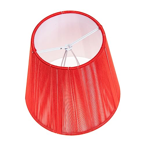 ARTSEWPLY Europäischer Kristall Kronleuchter Lampenschirm aus Stoff Roter Satin Finish Deckenlampenabdeckung Leichte Einfache Montage Geeignet für Wohnzimmer Schlafzimmer Hotel und von ARTSEWPLY