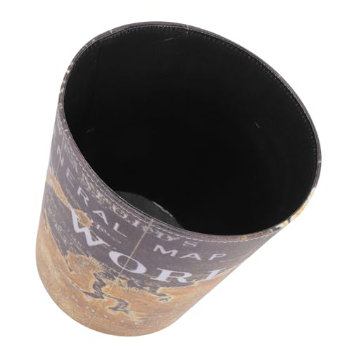 ARTSEWPLY Europäischer Stil Retro PU Material Abfalleimer ohne Deckel Raum Mülleimer Büro Papierkorb Stilvoll Robust ARTSEWPLY Europäischer Stil Retro PU Material Abfalleimer ohne Deckel Raum Mülleimer Büro Papierkorb Stilvoll Robust von ARTSEWPLY