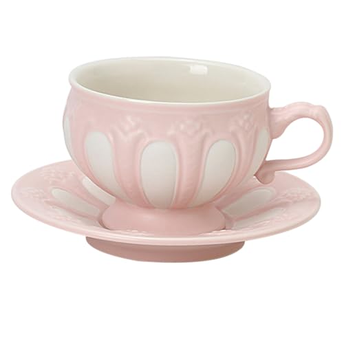 ARTSEWPLY Europäisches Milch tassen Keramik mit Untertasse Stilvolles Kaffee Teegeschirr Rutschfester Boden Geeignet für Kaffee Tee Milch und Heiße Getränke ARTSEWPLY Europäisches Milch tassen Keramik mit Untertasse Stilvolles Kaffee Teegeschirr Rutschfester Boden Geeignet für Kaffee Tee Milch und Heiße Getränke von ARTSEWPLY