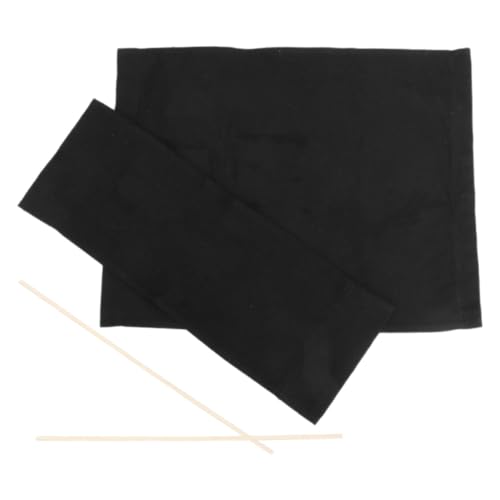 ARTSEWPLY Faltbarer Stuhl Ersatzbezug Canvas mit Holzrahmen Atmungsaktives Langlebiges Material Kompatibel mit Klappstühlen für Camping Balkon und Outdoor Einsatz Schwarz von ARTSEWPLY