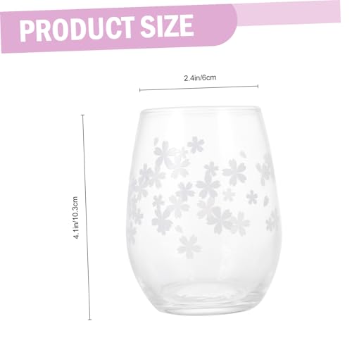 ARTSEWPLY Farbwechsel Glasbecher mit Kirschblüten design Hitze Kälteempfindlich Stilvoller Trinkglasbecher für Milch Saft und Heißgetränke Bruchsicher und Leicht zu Reinigen Geschenk von ARTSEWPLY