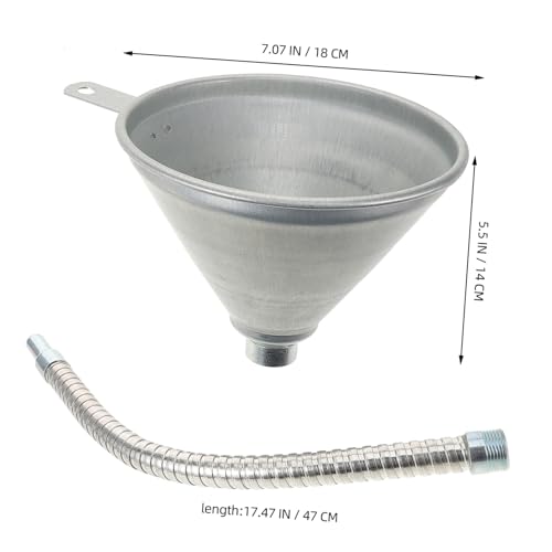ARTSEWPLY Flexibler Eisentrichter mit Breiter Öffnung für Öl Benzin Kraftstoff Nachfüllung Langlebiger Öltrichter für Fahrzeug aus Robustem Eisen Ausgießer Ersatztrichter zum Einfachen ARTSEWPLY Flexibler Eisentrichter mit Breiter Öffnung für Öl Benzin Kraftstoff Nachfüllung Langlebiger Öltrichter für Fahrzeug aus Robustem Eisen Ausgießer Ersatztrichter zum Einfachen von ARTSEWPLY