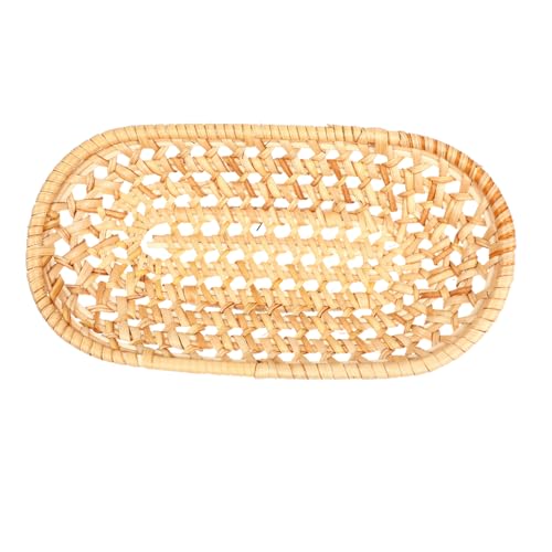 ARTSEWPLY Geflochtenes Rattan Tablett Kleines Serviertablett Robust Für Zuhause Tee Obst Snacks Aufbewahrung Stilvolles Dekoratives Wohnaccessoire ARTSEWPLY Geflochtenes Rattan Tablett Kleines Serviertablett Robust Für Zuhause Tee Obst Snacks Aufbewahrung Stilvolles Dekoratives Wohnaccessoire von ARTSEWPLY