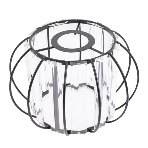 ARTSEWPLY Glas Lampenschirm Kristall Lampenschutz Deckenleuchte Hängelampe Wohnzimmer Dekor Schwarz Eleganter Lampenschirm Für Weiches Licht Und Stilvolle Raumgestaltung von ARTSEWPLY