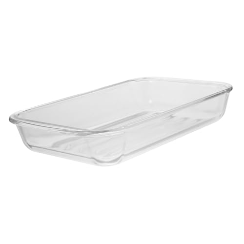 ARTSEWPLY Große Hitzebeständige Glas backform Temperiertes Glas Backblech für Ofen und Mikrowelle Vielseitiges Haushalts backgeschirr Spülmaschinenfest für Kuchen Gemüse und Obstgerichte von ARTSEWPLY