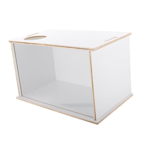 ARTSEWPLY Große Transparente Hamster Sandbad Box aus Holz Multifunktionale Chinchilla Badewanne für Kleintiere Wie Mäuse Rennmäuse und Ratten Einfach zu Reinigen und Beobachten von ARTSEWPLY