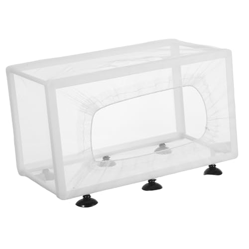 ARTSEWPLY Großer Aquarium Fischbrutkasten mit Polyesternetz und Saugnäpfen Isolierende Zuchtbox zur Aufzucht und Schutz von Jungfischen Geeignet für Laichbecken und Fischtanks von ARTSEWPLY