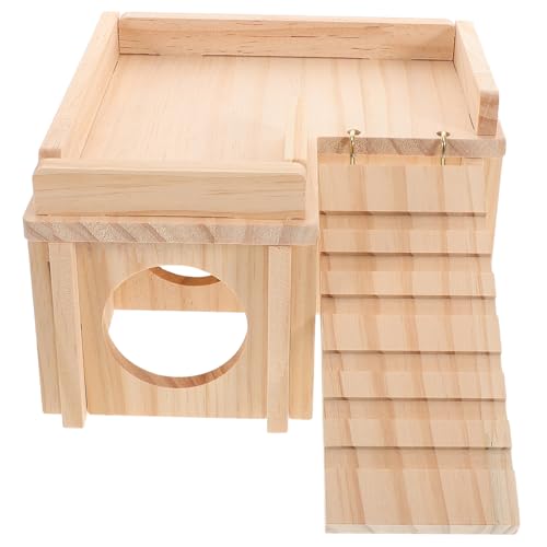 ARTSEWPLY Großes Holzversteck für Bartagamen Reptilienversteck mit Kletterrampe und Sonnenplattform Sichere Unterkunft für Große Eidechsen Einfach zu Reinigen Langlebiges Terrarienzubehör ARTSEWPLY Großes Holzversteck für Bartagamen Reptilienversteck mit Kletterrampe und Sonnenplattform Sichere Unterkunft für Große Eidechsen Einfach zu Reinigen Langlebiges Terrarienzubehör von ARTSEWPLY