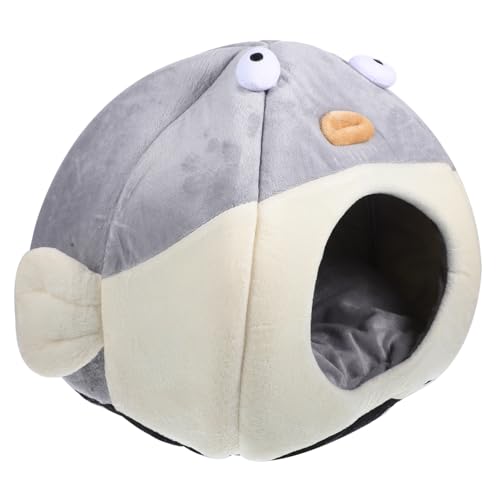 ARTSEWPLY Halbgeschlossene Flunderform Kuscheliges Katzenbett aus Plüsch Warmes Haustier Nest für Kleine Katzen Komfortabler Schlafplatz und Rückzugsort ARTSEWPLY Halbgeschlossene Flunderform Kuscheliges Katzenbett aus Plüsch Warmes Haustier Nest für Kleine Katzen Komfortabler Schlafplatz und Rückzugsort von ARTSEWPLY
