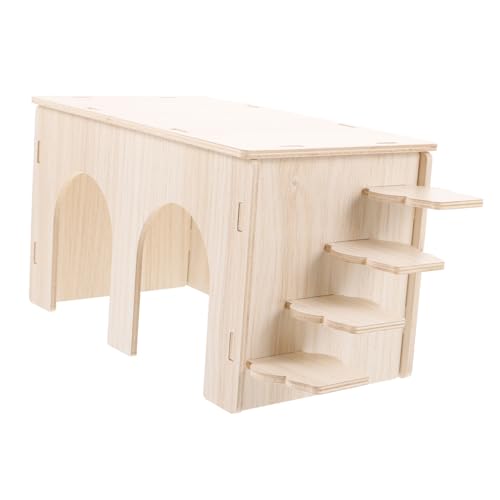 ARTSEWPLY Hamster Holzhaus aus Stabilem Vollholz mit Doppel Tür und Plattform Versteck und Schlafplatz für Meerschweinchen Mäuse Rennmäuse und Kleine Haustiere Dekoratives Kleintierhaus für ARTSEWPLY Hamster Holzhaus aus Stabilem Vollholz mit Doppel Tür und Plattform Versteck und Schlafplatz für Meerschweinchen Mäuse Rennmäuse und Kleine Haustiere Dekoratives Kleintierhaus für von ARTSEWPLY