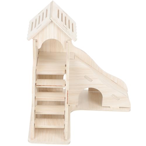 ARTSEWPLY Hamsterhaus aus Holz mit Kletterleiter Kleines Versteck und Schlafnest für Hamster Meerschweinchen und Kleintiere DIY bemalbar Robustes Nagetier holzspielzeug für Innenbereich ARTSEWPLY Hamsterhaus aus Holz mit Kletterleiter Kleines Versteck und Schlafnest für Hamster Meerschweinchen und Kleintiere DIY bemalbar Robustes Nagetier holzspielzeug für Innenbereich von ARTSEWPLY