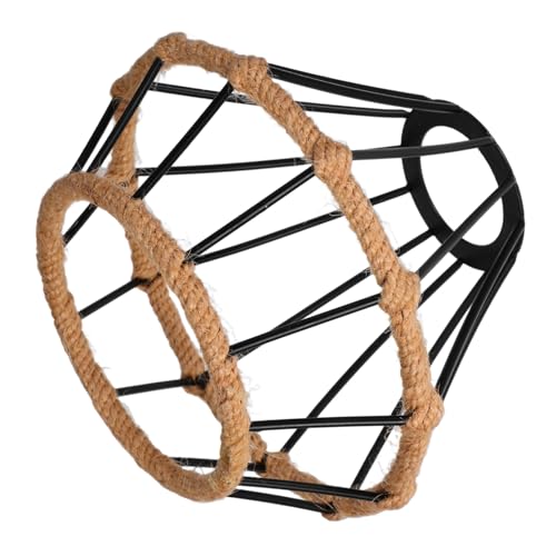 ARTSEWPLY Handgefertigter Boho Lampenschirm aus Metall und Naturseil Ersatzlampenschirm mit Weichem Licht Rustikaler Landhausstil für Wohnzimmer Schlafzimmer Hotel und Bar Schwarz ARTSEWPLY Handgefertigter Boho Lampenschirm aus Metall und Naturseil Ersatzlampenschirm mit Weichem Licht Rustikaler Landhausstil für Wohnzimmer Schlafzimmer Hotel und Bar Schwarz von ARTSEWPLY